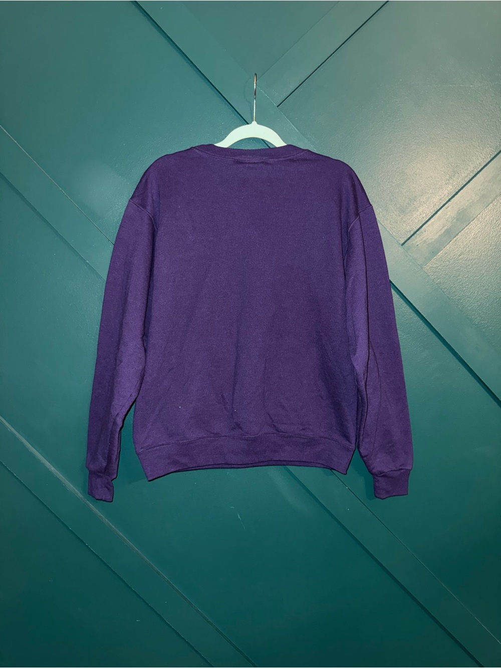 Vintage Champion Clemson Tigers Purple Sweatshirt Orange & White Logo - Picture 3 of 8